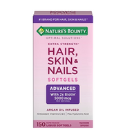 Extra Strength Hair, Skin & Nails 5,000 mcg of Biotin, 150 Softgels